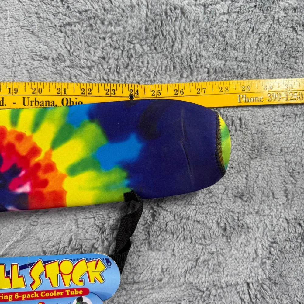 Surf Style Chill Stick Insulating 6-Pack Cooler Tube Tie Dye Destin FL New
